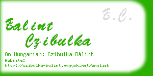 balint czibulka business card
